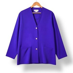 4/$20 Vintage Pierre Cardin Royal Blue Blazer Women’s 16